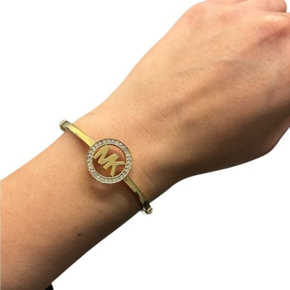 MK Michael Kors Rhinestone Bracelet and Earrings Set - Picture 3 of 8